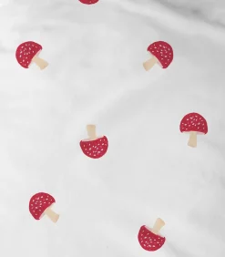 Matt & Rose 100% bedrukt katoenen hoeslaken, FAUNA AND FLORA SECRET GARDEN