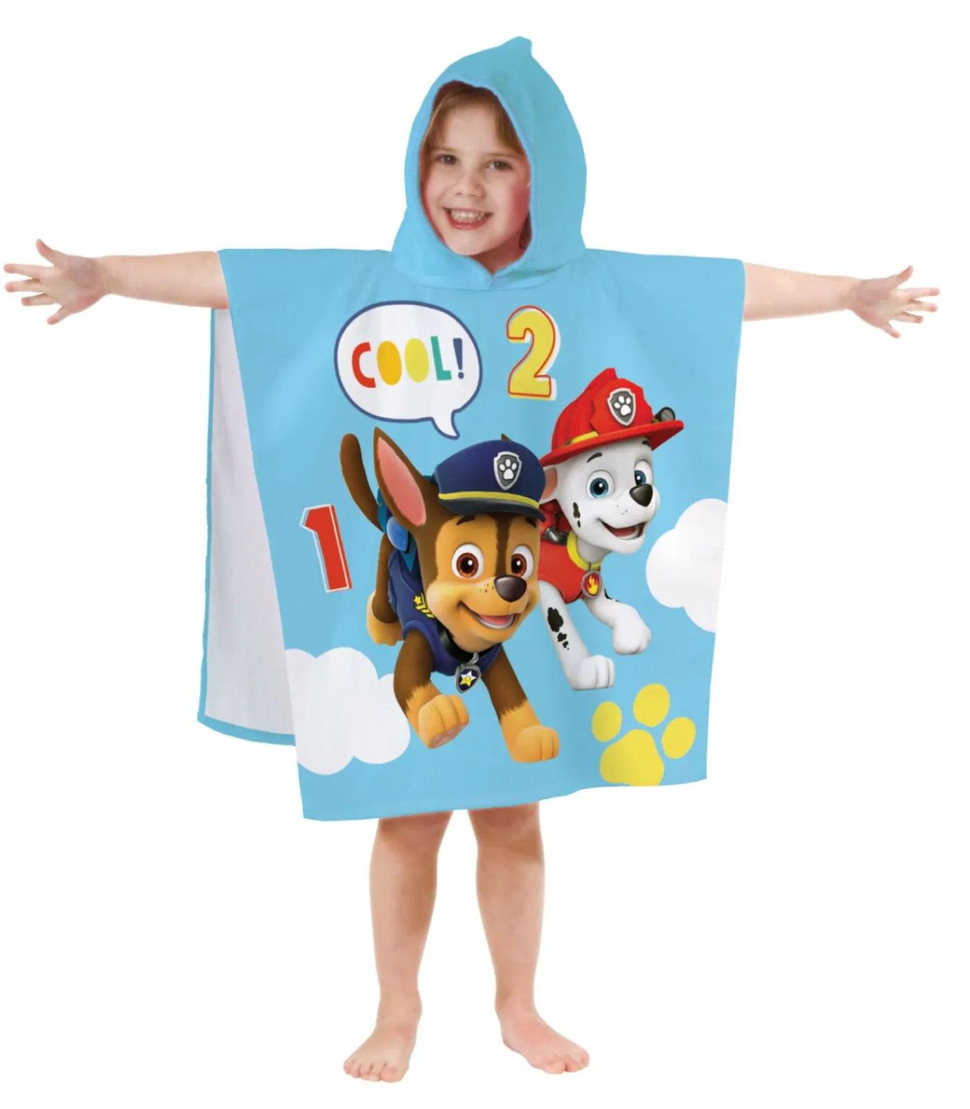 Kinderen PAT PATROUILLE 100% katoen bedrukte badcape, SUNSHINE