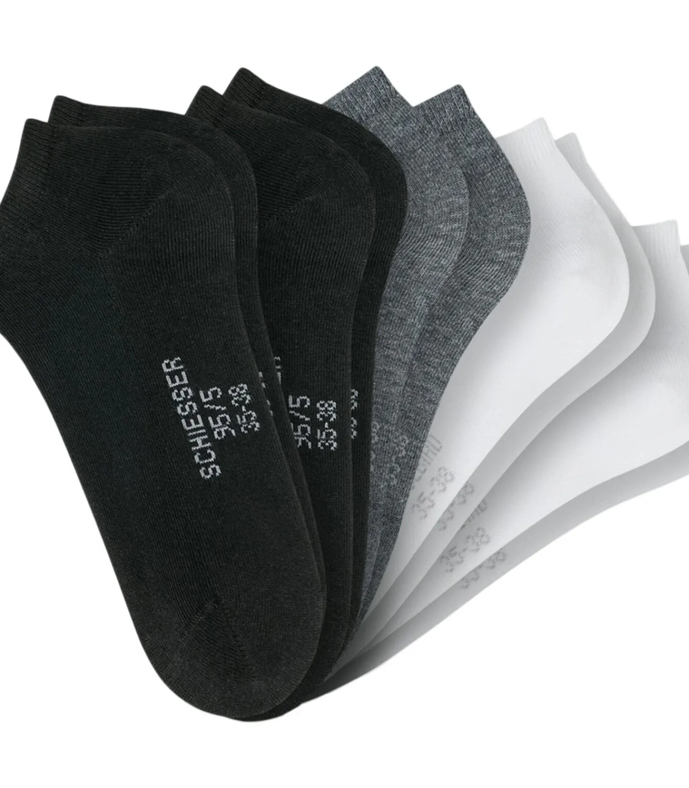 Heren SCHIESSER 10 pack Bluebird - sneakersokken