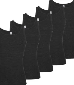 Heren ESGE 5 pack - Fijnrib Jeans - onderhemd