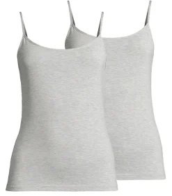 Online 2 pack Light & Easy - spaghettitop DAMES Onderhemden