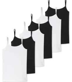 Kinderen SCHIESSER 6 pack 95/5 Organic Cotton - onderhemden