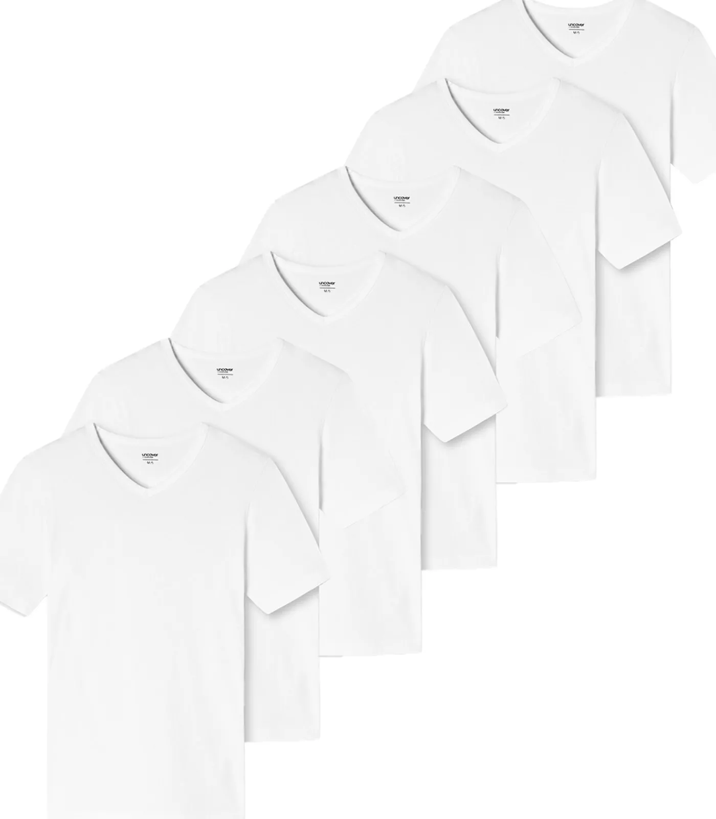 Heren uncover by Schiesser 6 pack Basic - onder T-shirts