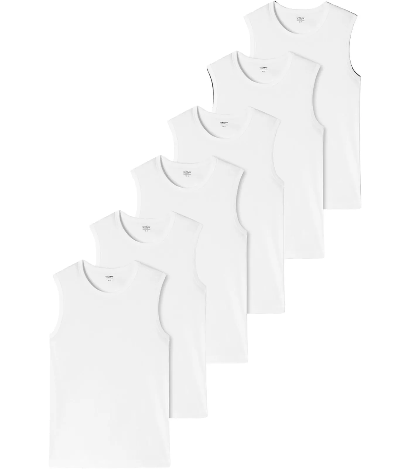 Online 6 pack Basic - onderhemd Heren Tops & Shirts