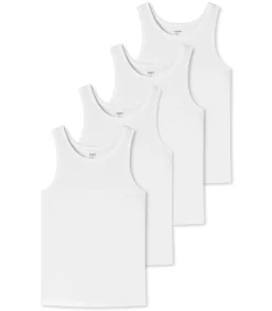 Heren uncover by Schiesser 4 pack Basic - onderhemd