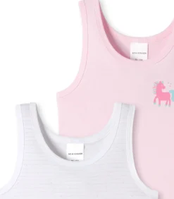 Kinderen SCHIESSER 6 pack fijnrib Organic Cotton - onderhemd