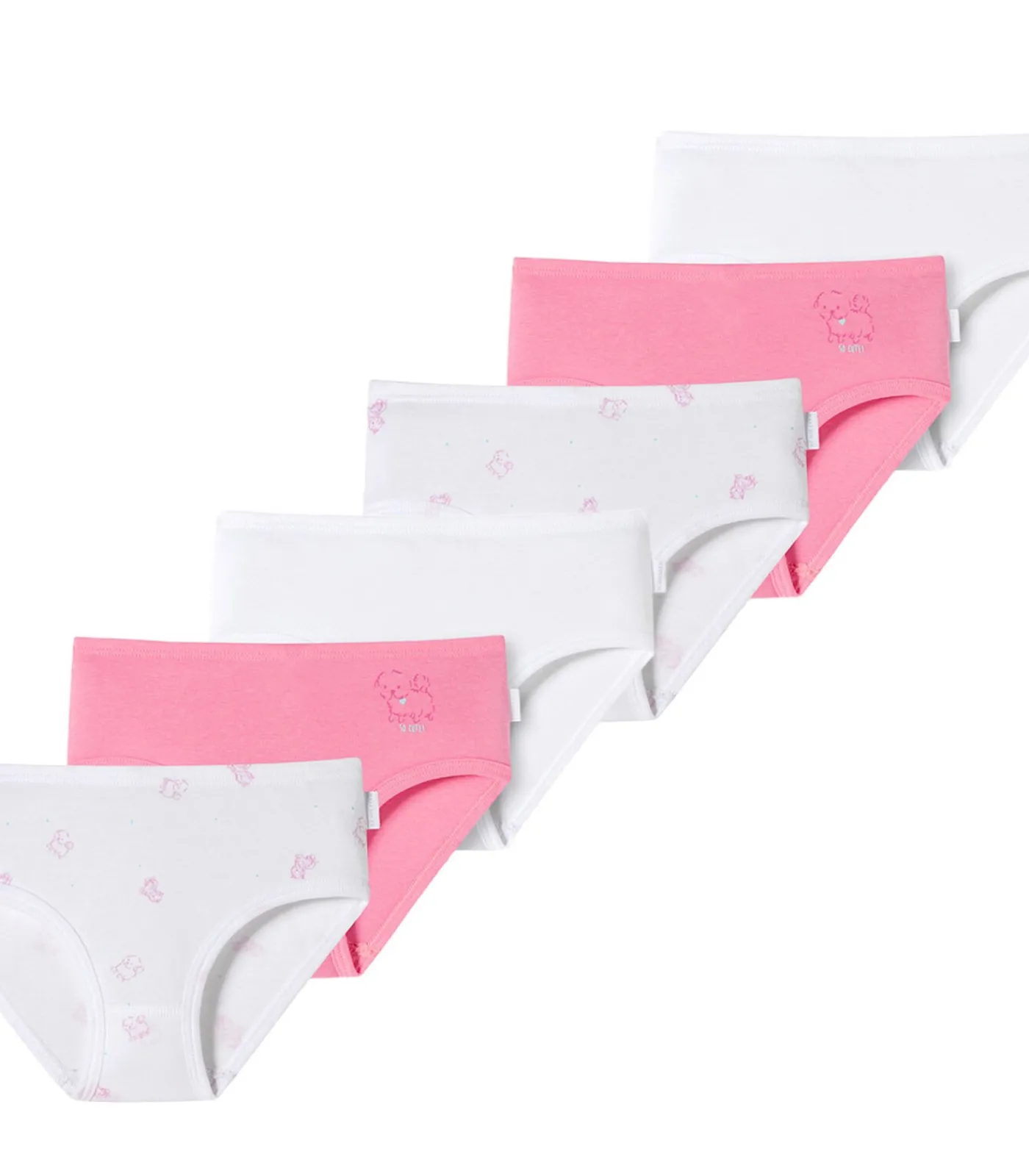 Kinderen SCHIESSER 6 pack fijnrib Organic Cotton - slip / onderbroek