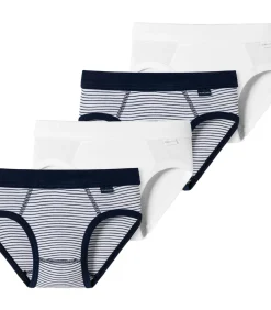 Kinderen SCHIESSER 4 pack fijnrib Organic Cotton - slip / onderbroek
