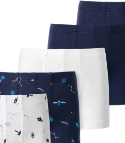 Kinderen SCHIESSER 4 pack fijnrib Organic Cotton - slip / onderbroek