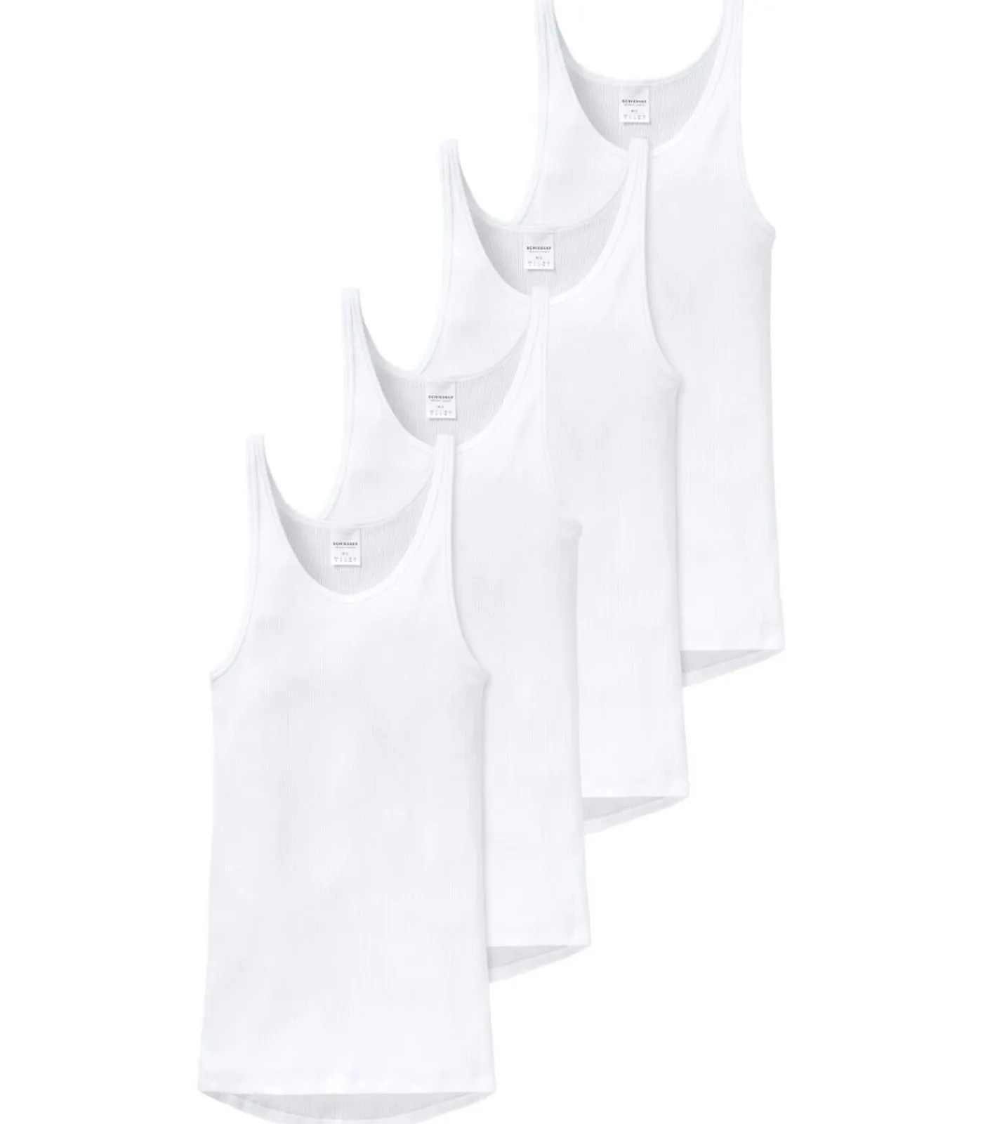 Discount 4 pack Original Classics dubbelrib - onderhemd Heren Tops & Shirts