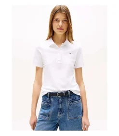 Clearance 1985 Slim Pique Polo Ss DAMES T-Shirts & Tops