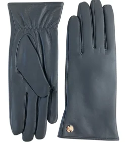 DAMES Deeluxe ACTS - Eenvoudige leren handschoenen met metalen logodetail