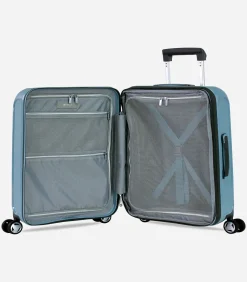 Discount Aegis Expandable Handbagage Koffer 4 Wielen Lichtblauw Trolleys