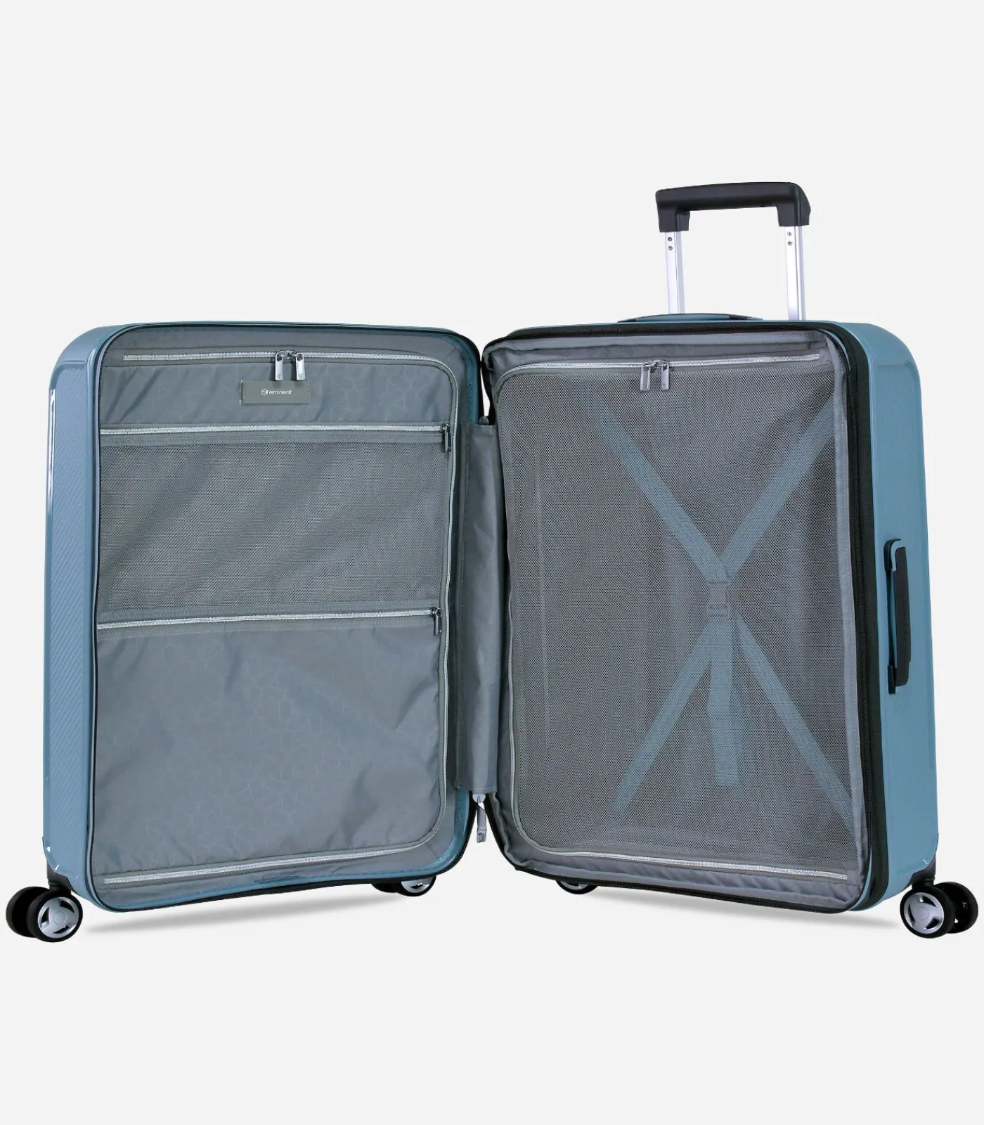 Eminent Aegis Expandable Middelgrote Koffer 4 Wielen Lichtblauw