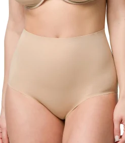 Online Afslankingsbroekje van microvezel met hoge taille 26 cm DAMES Corrigerend Ondergoed