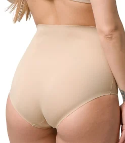 Online Afslankingsbroekje van microvezel met hoge taille 26 cm DAMES Corrigerend Ondergoed