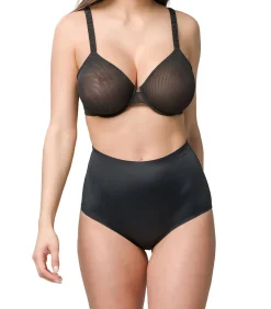 DAMES LUNA Afslankingsbroekje van microvezel met hoge taille 26 cm