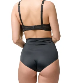 DAMES LUNA Afslankingsbroekje van microvezel met hoge taille 26 cm