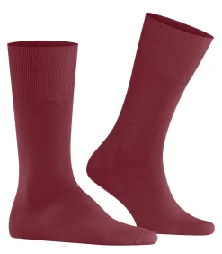 Heren FALKE Airport Herensokken Wol Donkerrood
