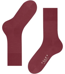 Heren FALKE Airport Herensokken Wol Donkerrood