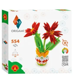Kinderen Alexander Toys Origami 3D Bloempot - Creatief Speelgoed 554 Stuks