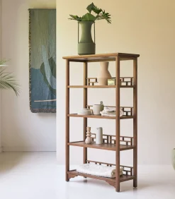 Discount Ame - Boekenkast van massief iepenhout Meubels