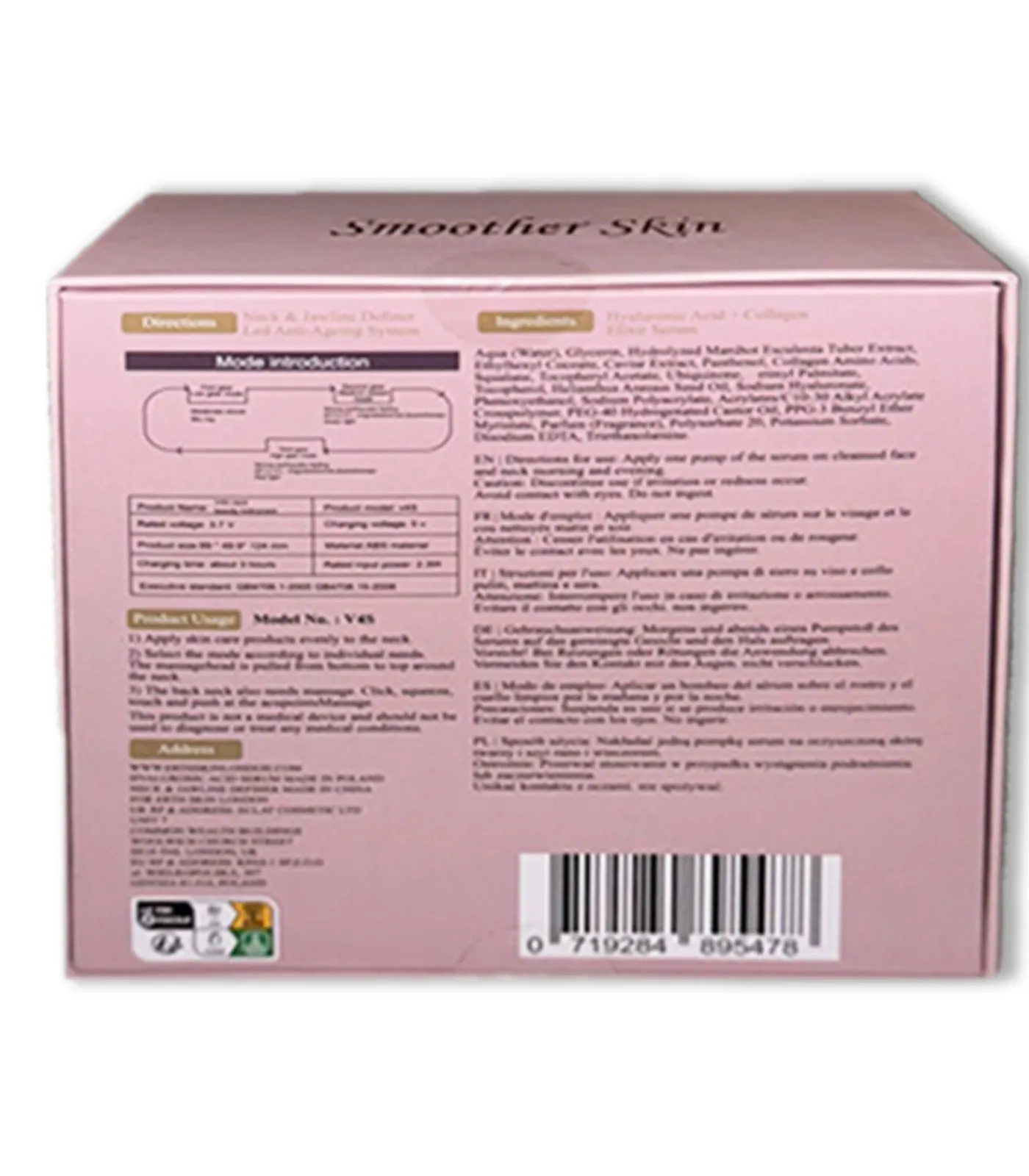 Erth Skin London Anti-Ageing hyaluronzuurset (Nek & Kaaklijn + HA Serum)