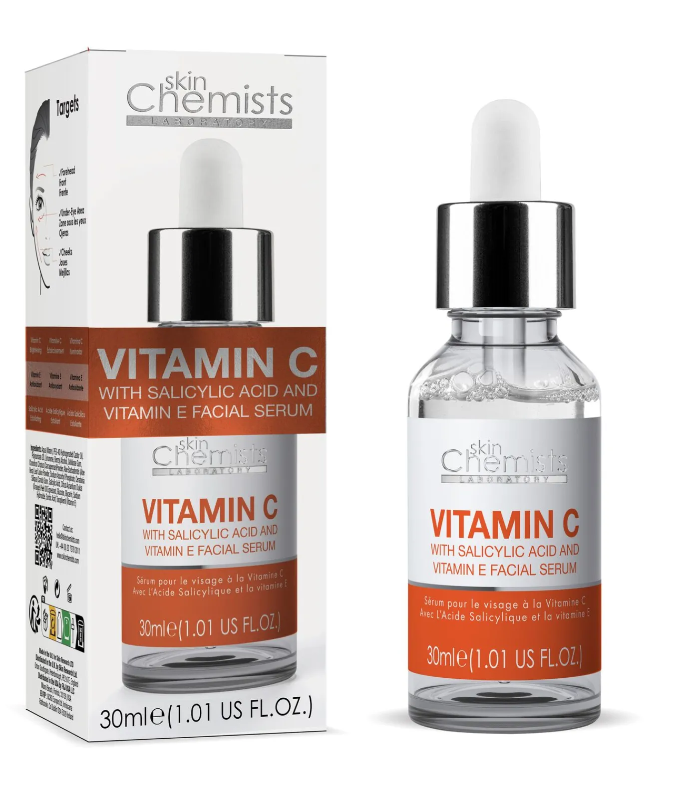 SkinChemists Anti-Ageing Vitamine C, Salicylzuur Vitamine C Gezichtsserum 30ml