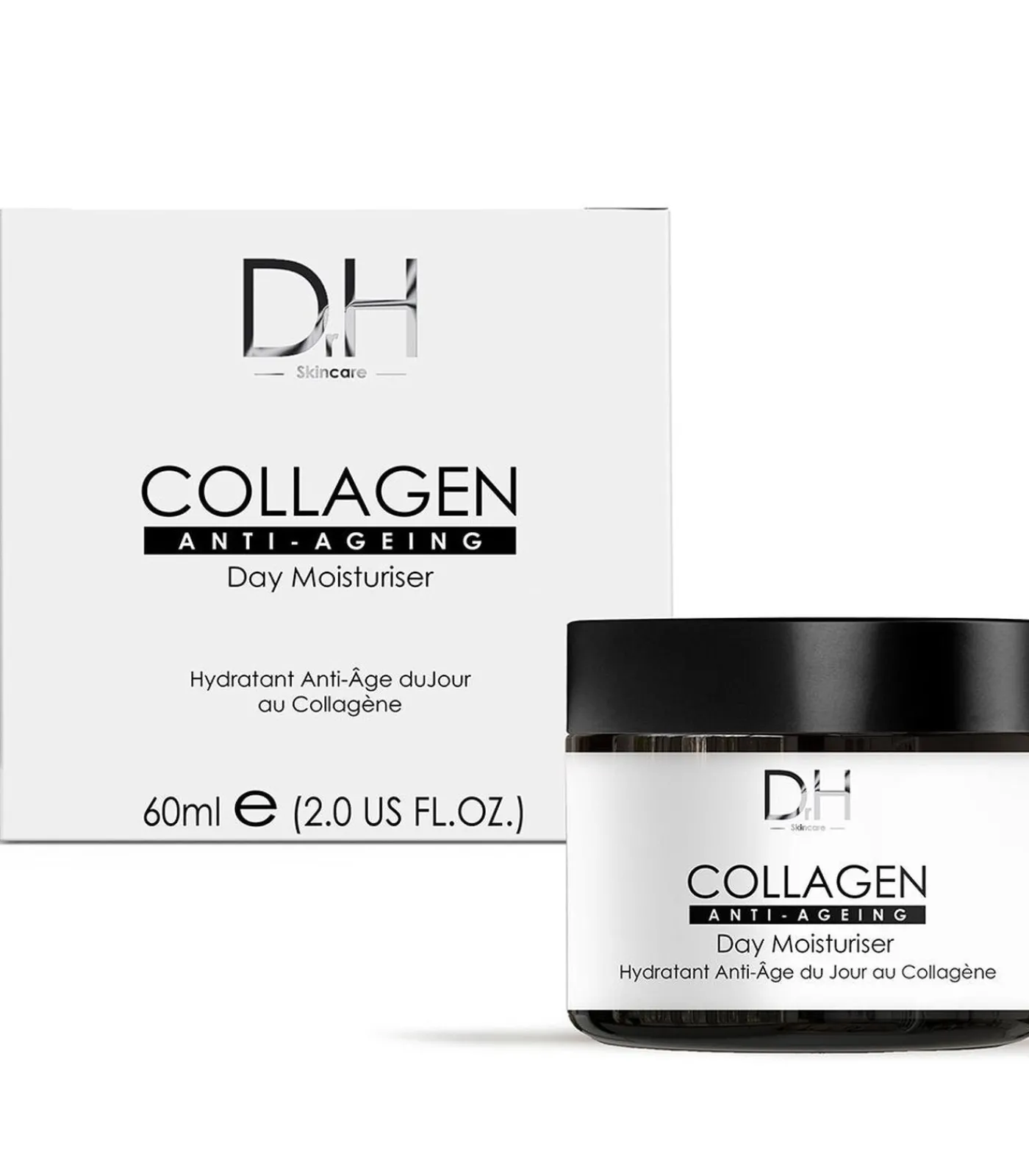 Clearance Anti-aging gezichtsserum met collageen 30ml + Anti-aging hydraterende dagcrème met collageen 60ml Gezicht Sets