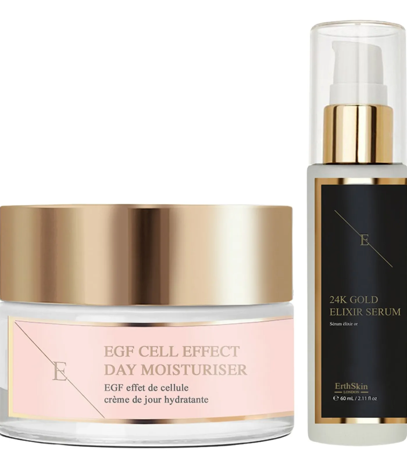 Sale Anti-rimpel Elixir Serum 24-karaats goud + EGF Cell Effect Day Moisturizer Gezicht Sets