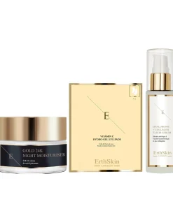 Hot Anti-rimpel nachtcrème + serum + oogkussentjes Gezicht Sets