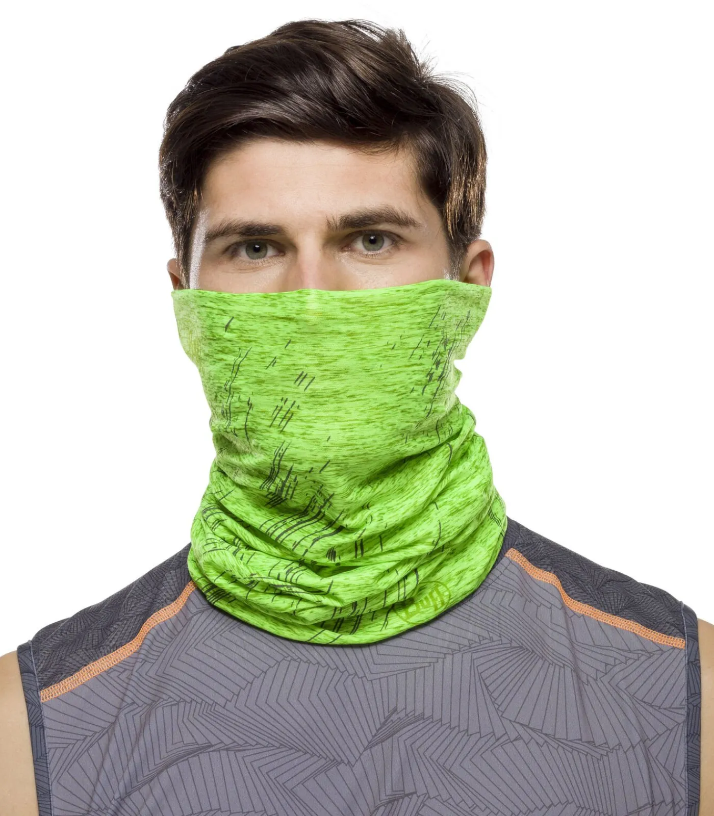 Heren BUFF Anti-uv choker reflective r-lime htr