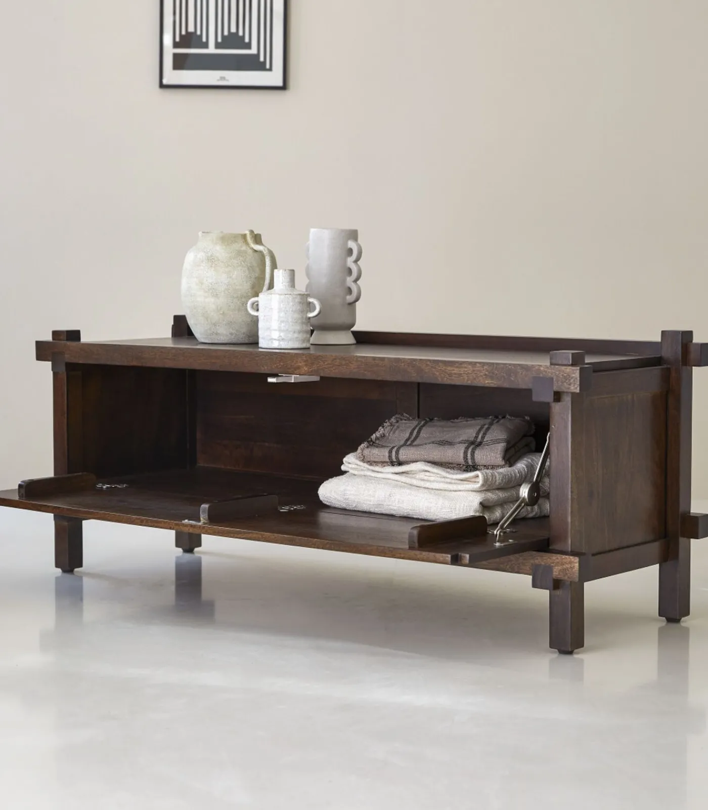 Sale Arko - Tv-meubel in massief mangohout, 120 cm Meubels