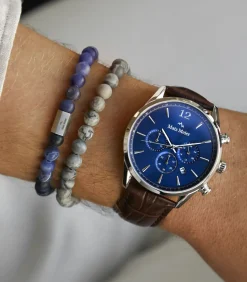 Heren Mats Meier Armband Blauw MM90033