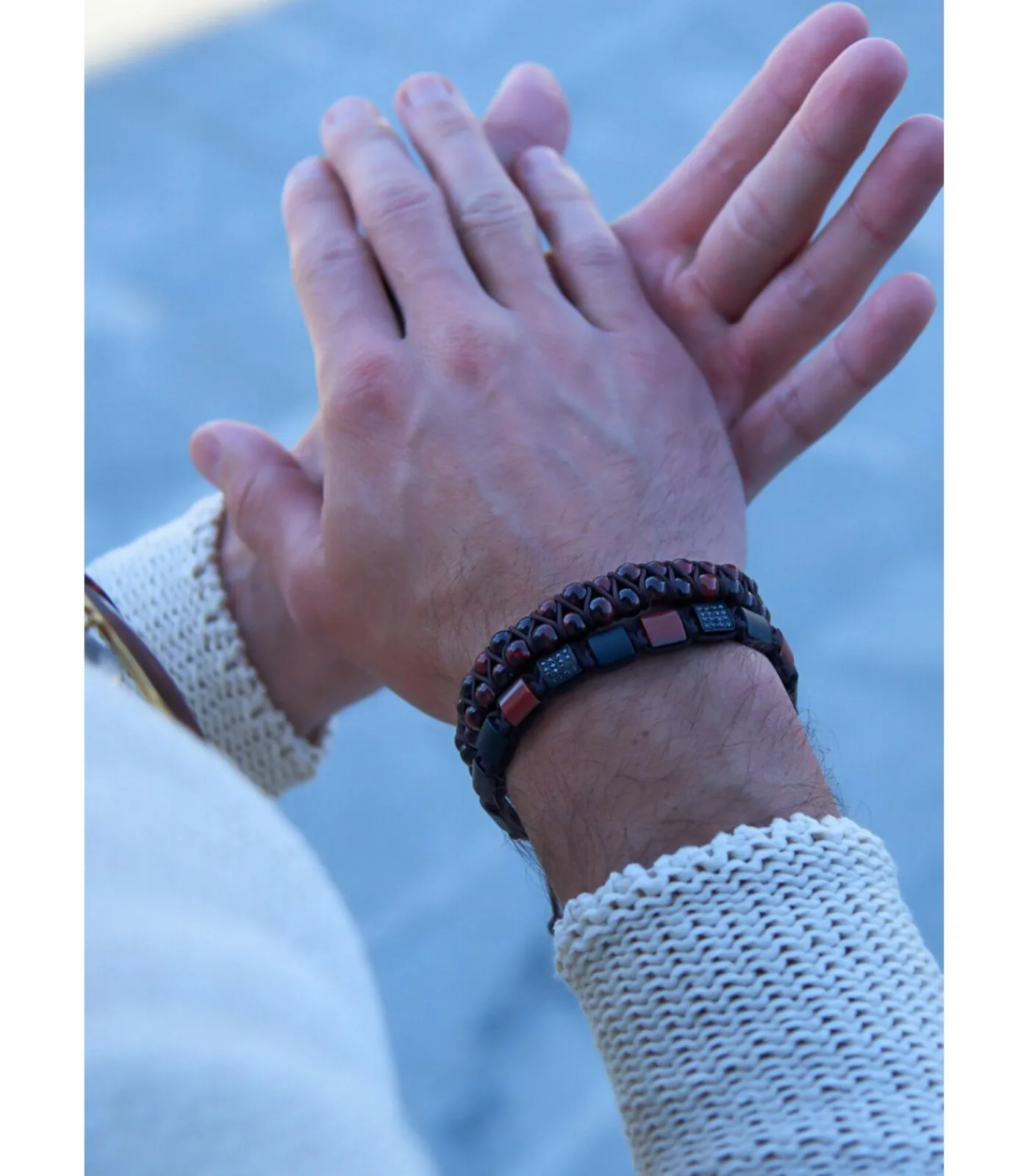 Online Armband “Double-Bead” Heren Armbanden