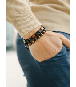 Heren Gt Collection Armband “Flat-Bead”