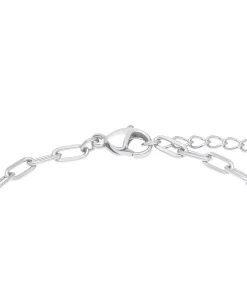 DAMES s.Oliver Armband m.Anh. voor dames, roestvrij staal, gekweekte zoetwaterparel