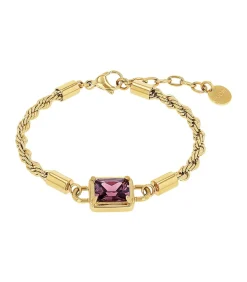 Clearance Armband m.Anh. voor dames, roestvrij staal, zirkonia DAMES Armbanden