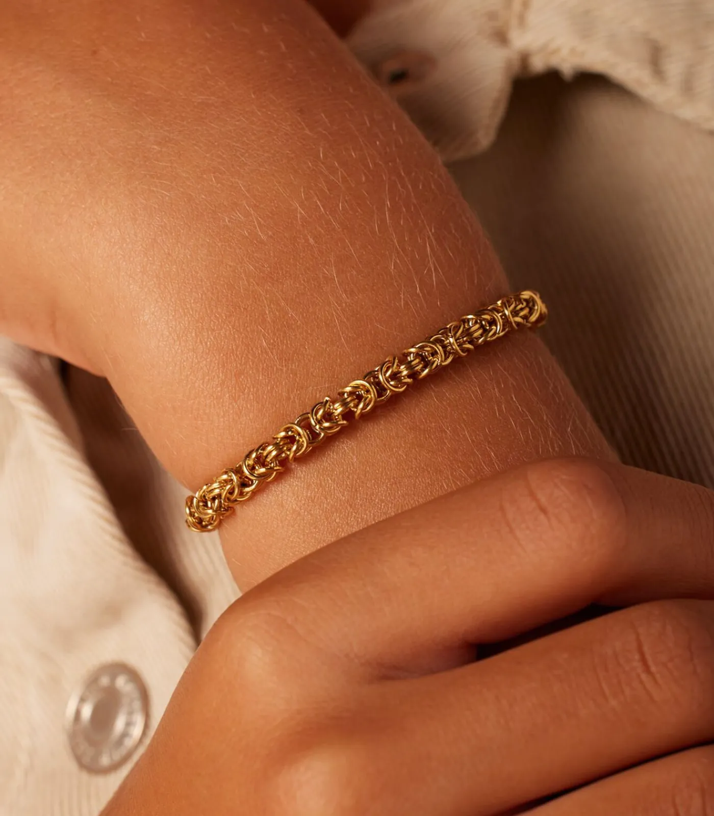 Armband Staal 15 cm - Goudkleurig DAMES Armbanden