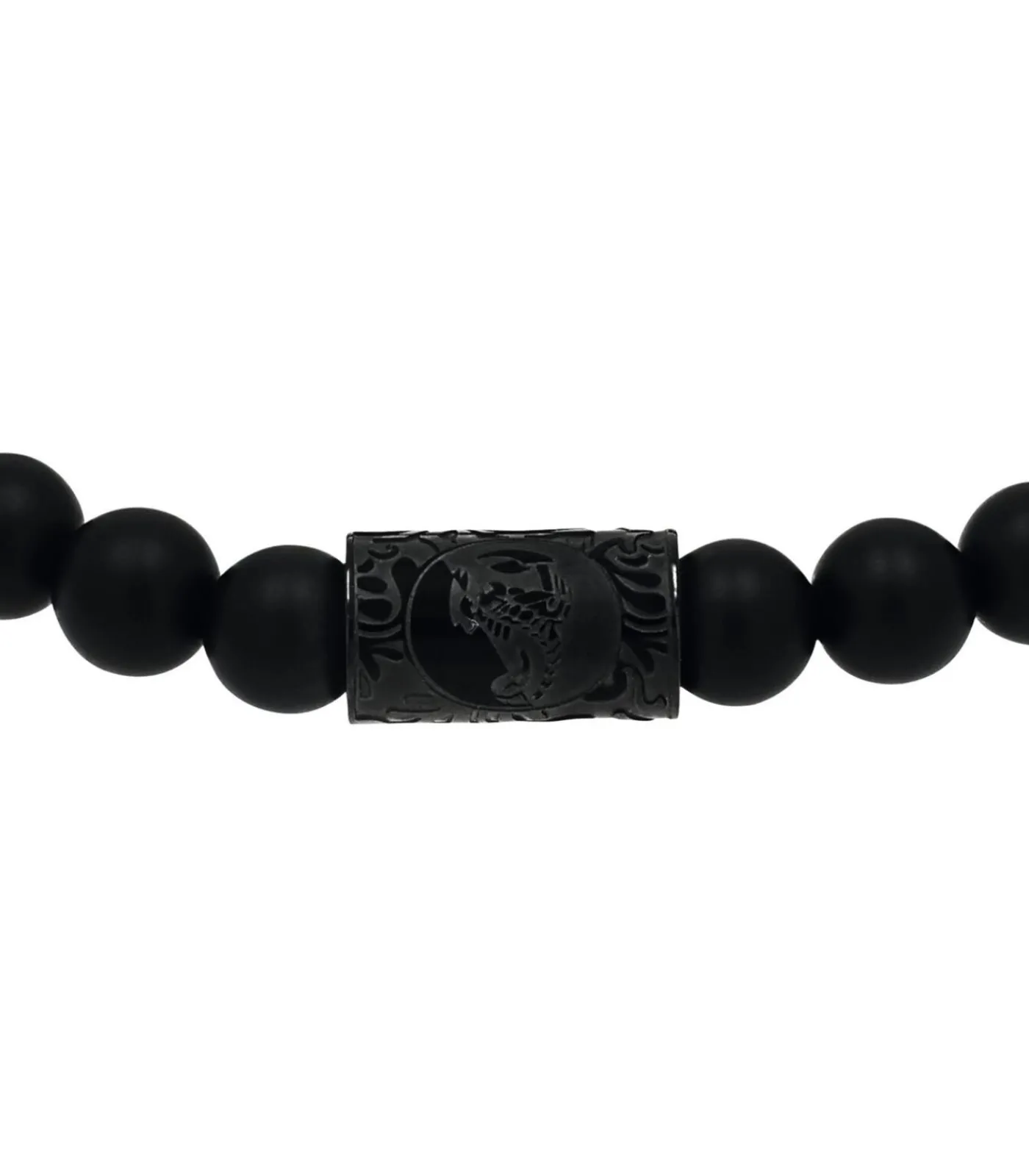 Heren Amor Armband voor dames en heren, unisex, roestvrij staal, onyx | schorpioen