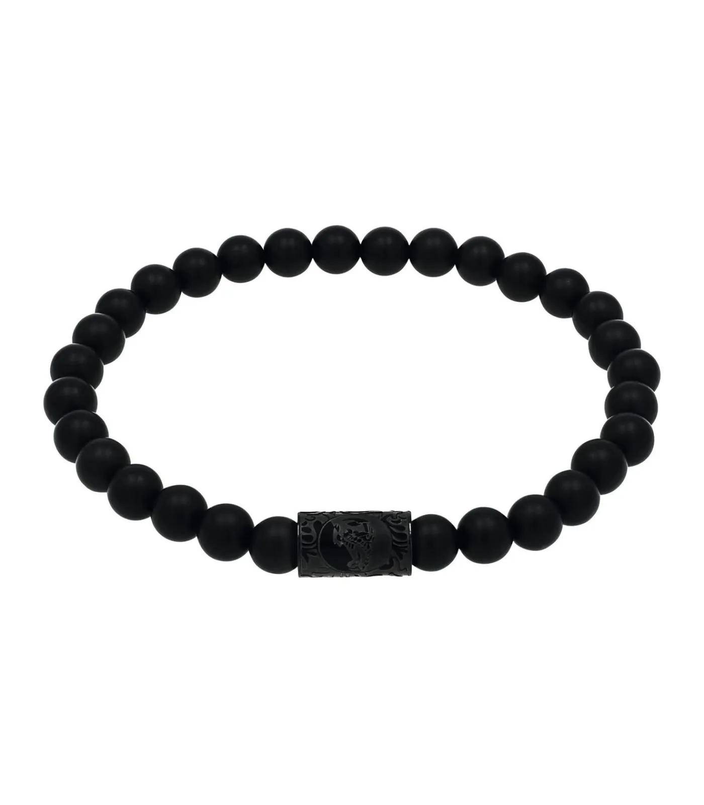 Outlet Armband voor dames en heren, unisex, roestvrij staal, onyx | schorpioen Heren Armbanden