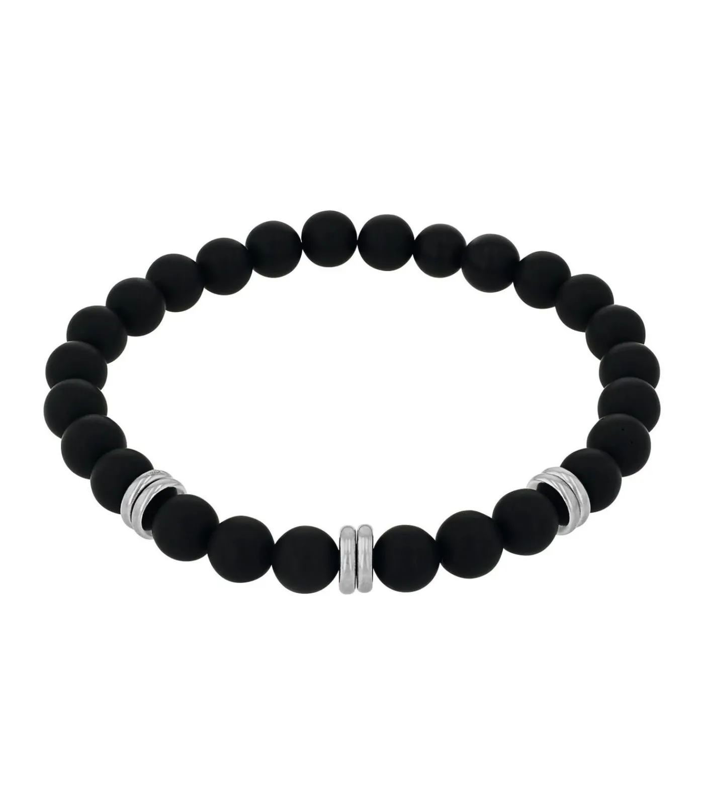 Heren Amor Armband voor mannen, roestvrij staal, agaat