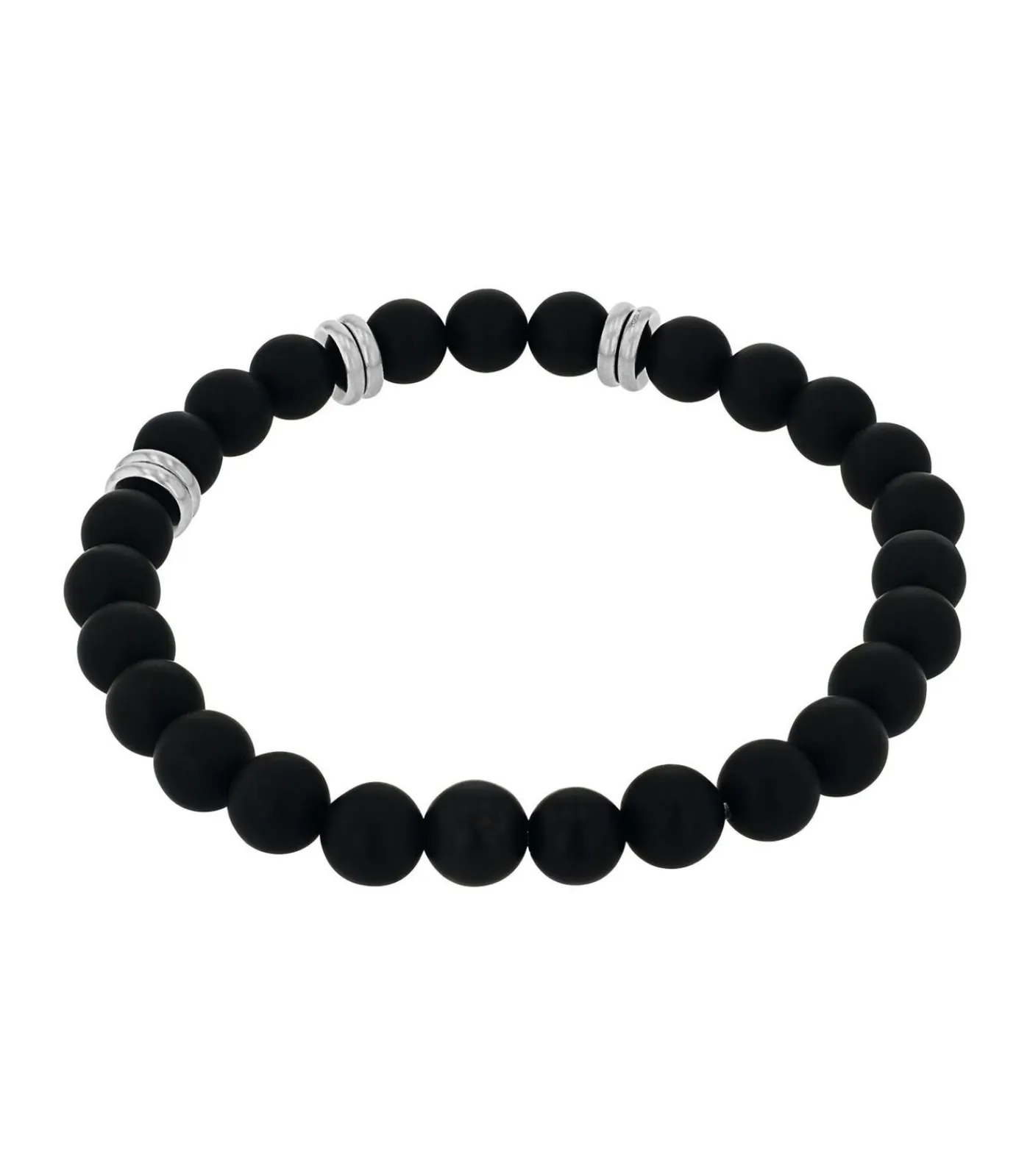 Heren Amor Armband voor mannen, roestvrij staal, agaat