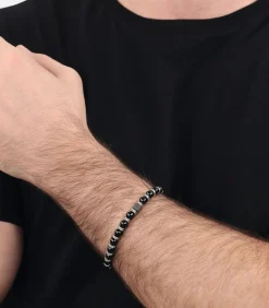 Online Armband voor mannen, roestvrij staal, agaat Heren Armbanden