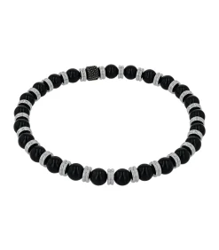 Online Armband voor mannen, roestvrij staal, agaat Heren Armbanden