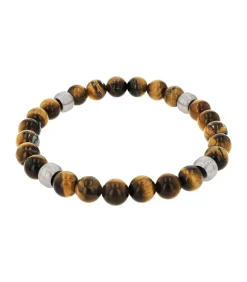 Hot Armband voor mannen, roestvrij staal, tijgeroog Heren Armbanden