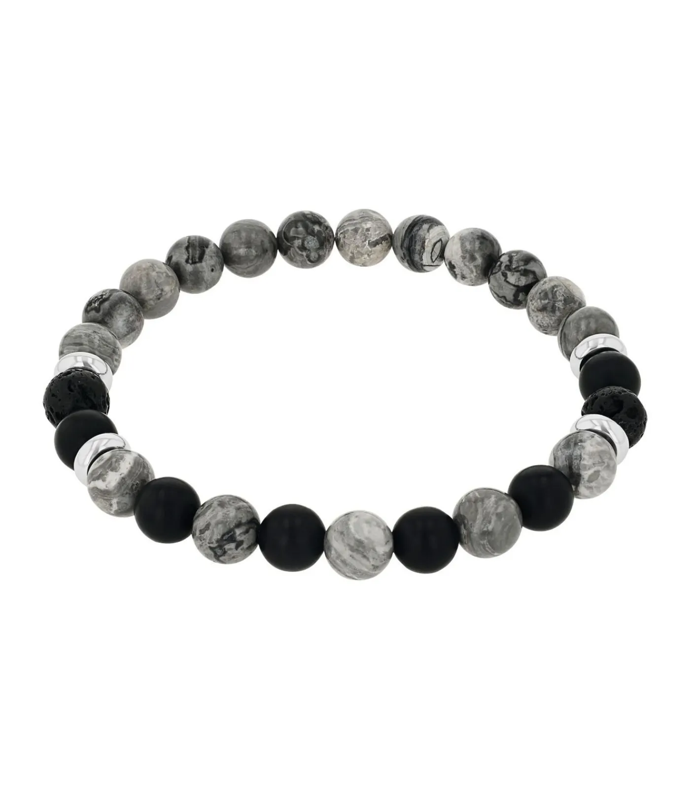 Clearance Armband voor mannen, roestvrij staal, jaspis, agaat Heren Armbanden