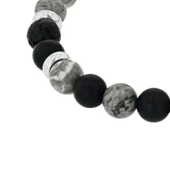 Clearance Armband voor mannen, roestvrij staal, jaspis, agaat Heren Armbanden