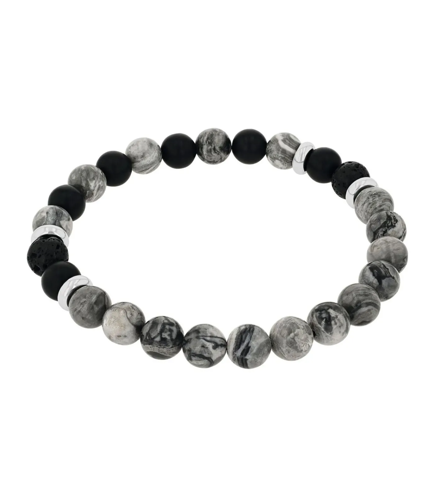 Clearance Armband voor mannen, roestvrij staal, jaspis, agaat Heren Armbanden