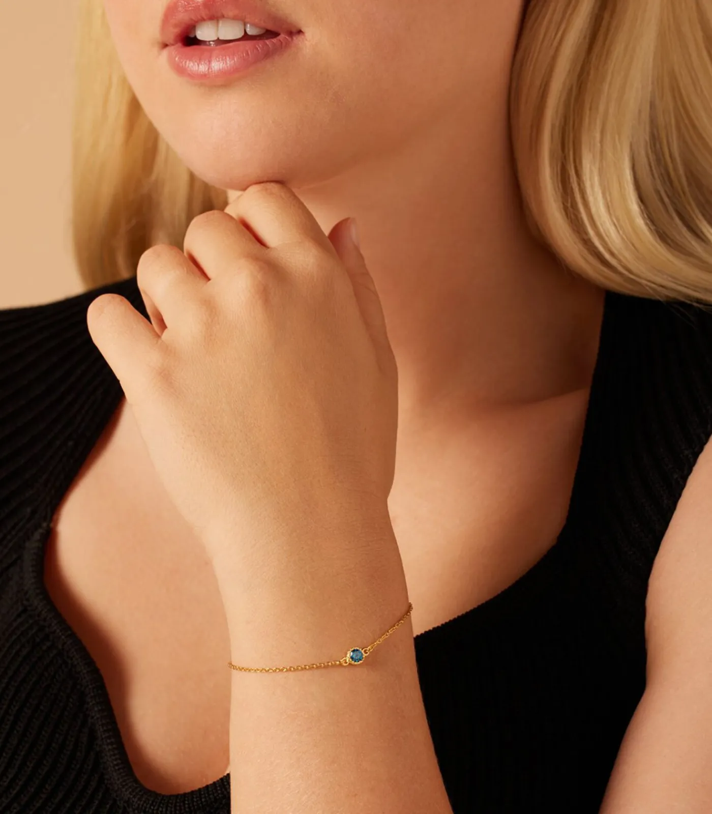 DAMES Lucardi Armband Zilver 19 cm - Goudkleurig